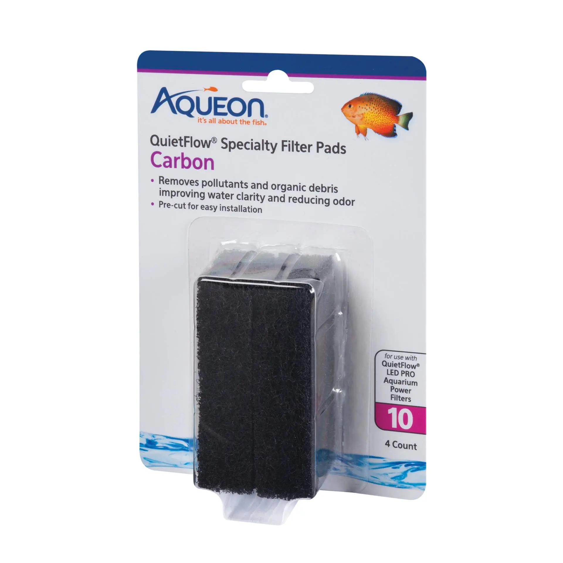 Aqueon Replacement Carbon Filter Pads 4 pack
