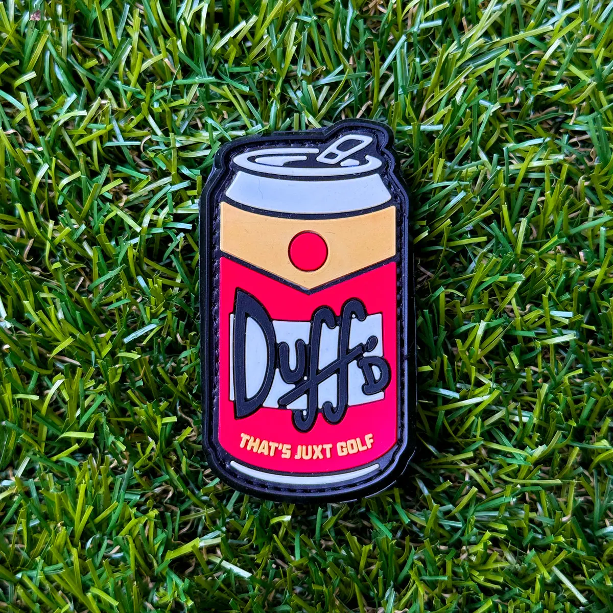 DUFF'D 3D Raised Face Golf Morale Badge - Fabric Patch, Raised Textured Design, Velcro Hook Backing, Instant Attachment, Golf Accessories for Headcovers Hats