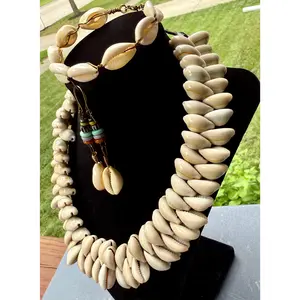 Cowrie Shell Jewelry Set – Necklace, Bracelet & Earrings