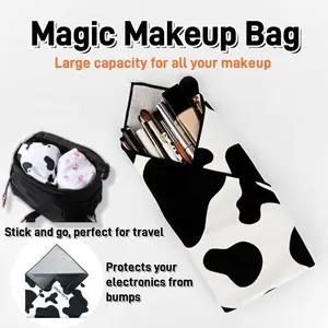 Foldable Magical Cloth Pouch – Stylish Makeup Bag & Organizer for Gifts, Travel & Daily Use - All-in-One Multipurpose Pouch Magical Cloth