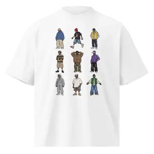 System Lineup - Unisex organic oversized high neck t-shirt