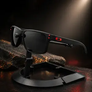 Black Polarized Sunglasses with Yellow Lens UV400, Lightweight Night Driving Outdoor Sport Glasses