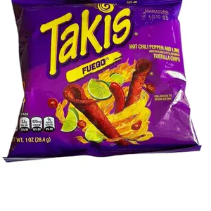 Hot Chili Peppers Takis Fuegopers - Crispy Snack 1 ounce bag Chip Tangy Crunchy Spicy