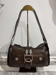 Pre-owned DIOR Leather Shoulder Bags Rare VintageEast West Flight Bag in Excellent Preloved Condition