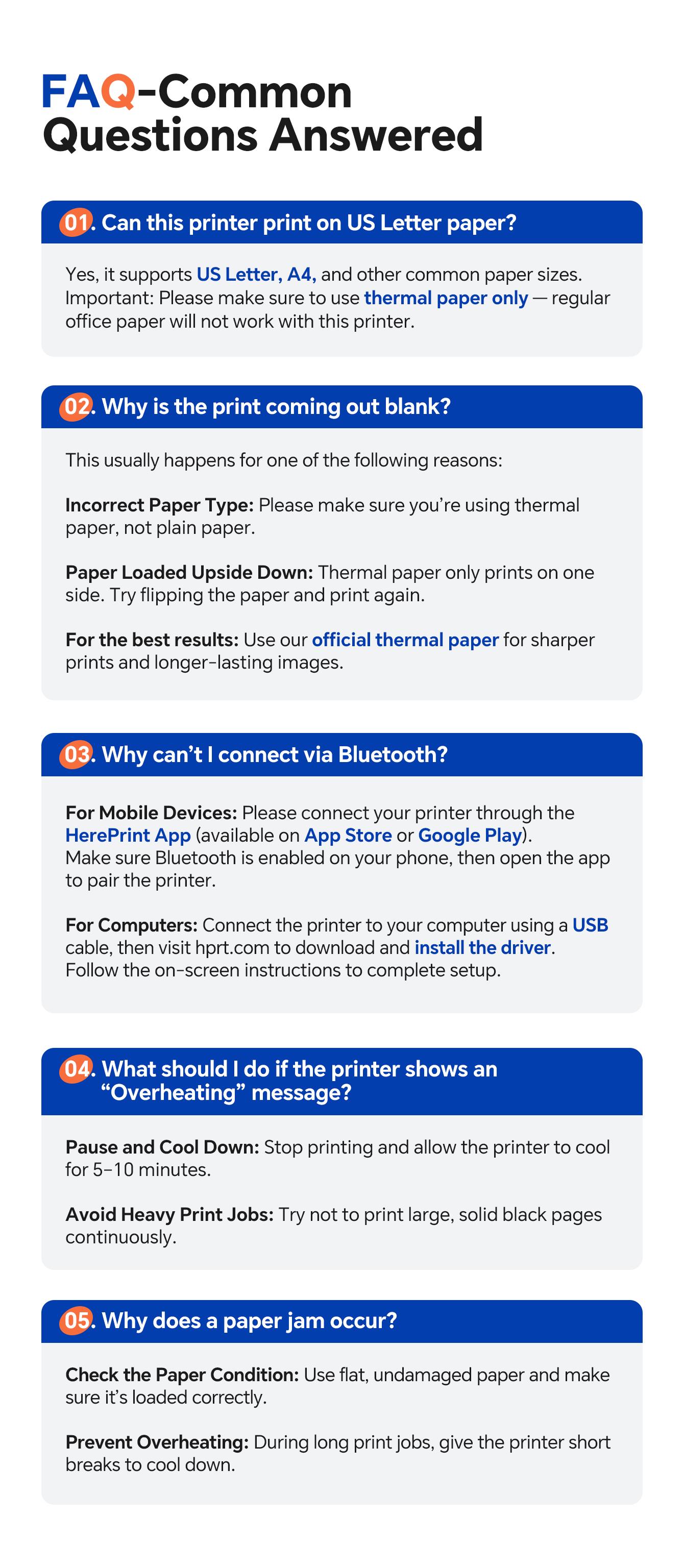 Portable Wireless Bluetooth Thermal Printer, Inkless Travel Printer for iOS Android Laptop, Mobile Printer for Home Office, Supports 8.5x11 US Letter & A4 Paper, GiftedInLove