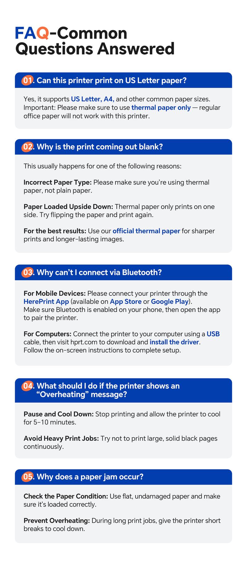 Portable Wireless Bluetooth Thermal Printer, Inkless Travel Printer for iOS Android Laptop, Mobile Printer for Home Office, Supports 8.5x11 US Letter & A4 Paper, GiftedInLove