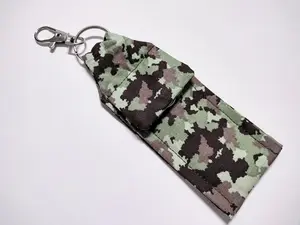 Camouflage Chapstick Holder Keychain