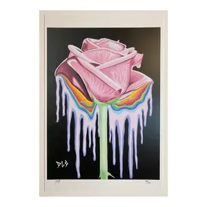 DLo Rose Art Print Pop Art Poster Original Artwork by David Losavio