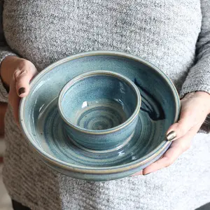 Handmade Pottery | Small Chip n' Dip Bowl