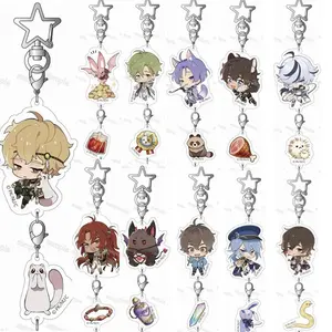 Anime Game Nu: Carnival Keychain Olivine Quincy Blade Cosplay Acrylic Keychains Bag Accessory Pendant Keyring Fans Collect Gifts