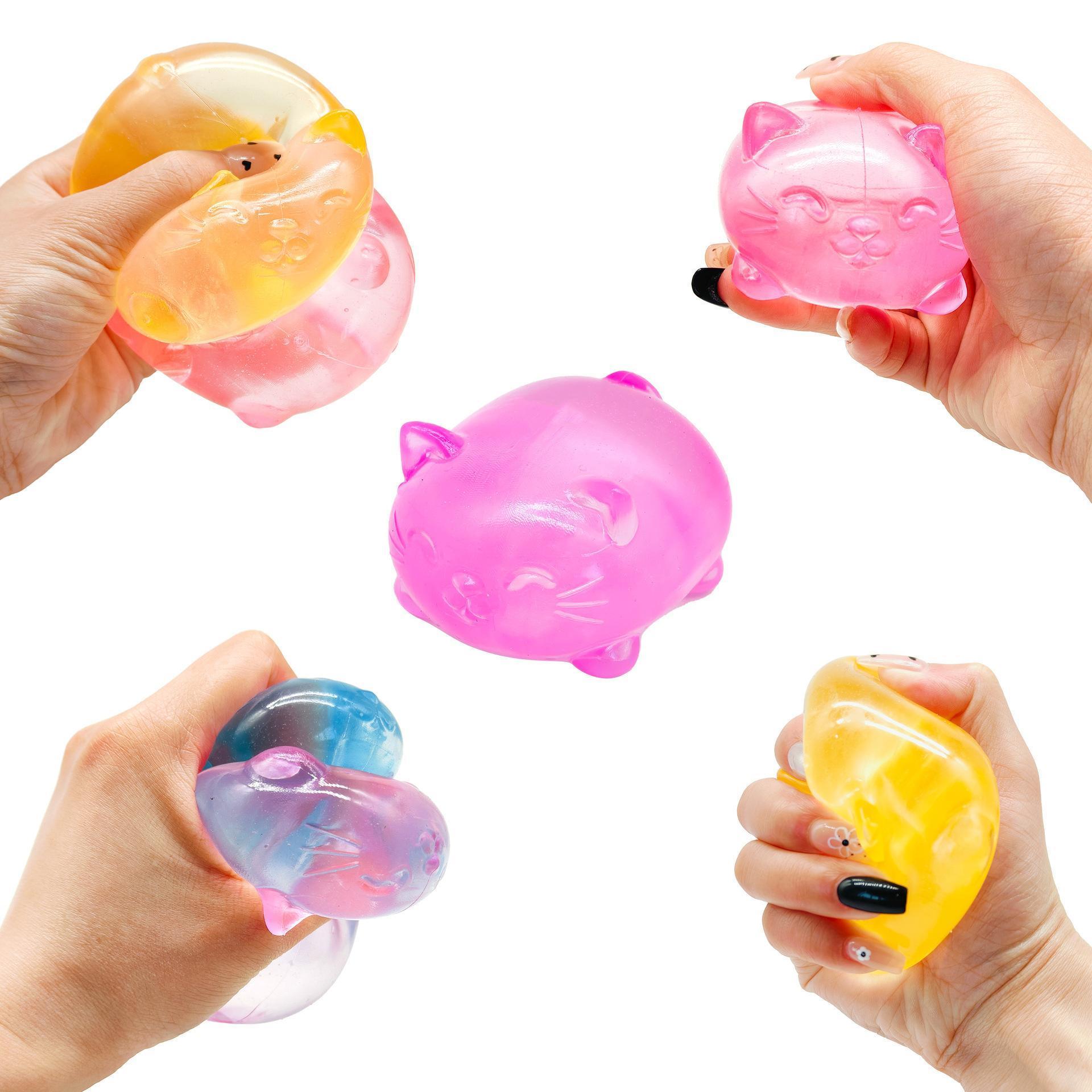 Fidget Toys Squishy,Cute Bear Squeeze Ball,Stress Balls for Stress Relief,Pull Stretch Classroom Prize Party Favors Toys for Kids #YYC