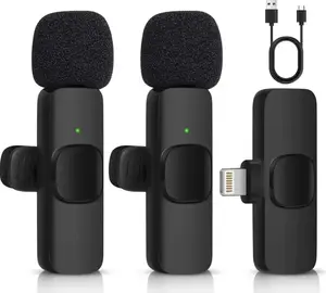 Microphone Pair With Receiver/Charger For All iPhone/Androids