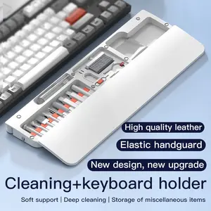 14-In-1 Digital Keyboard Cleaning Kit, Complete Cleaning Tools Set for Mobile and Computer Keyboards, Includes Wrist Rest and Dual Stands