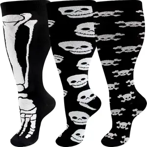 Plus Size Compression Socks Wide Calf for Women Men,Sport Compression Stocking Nurse Socks