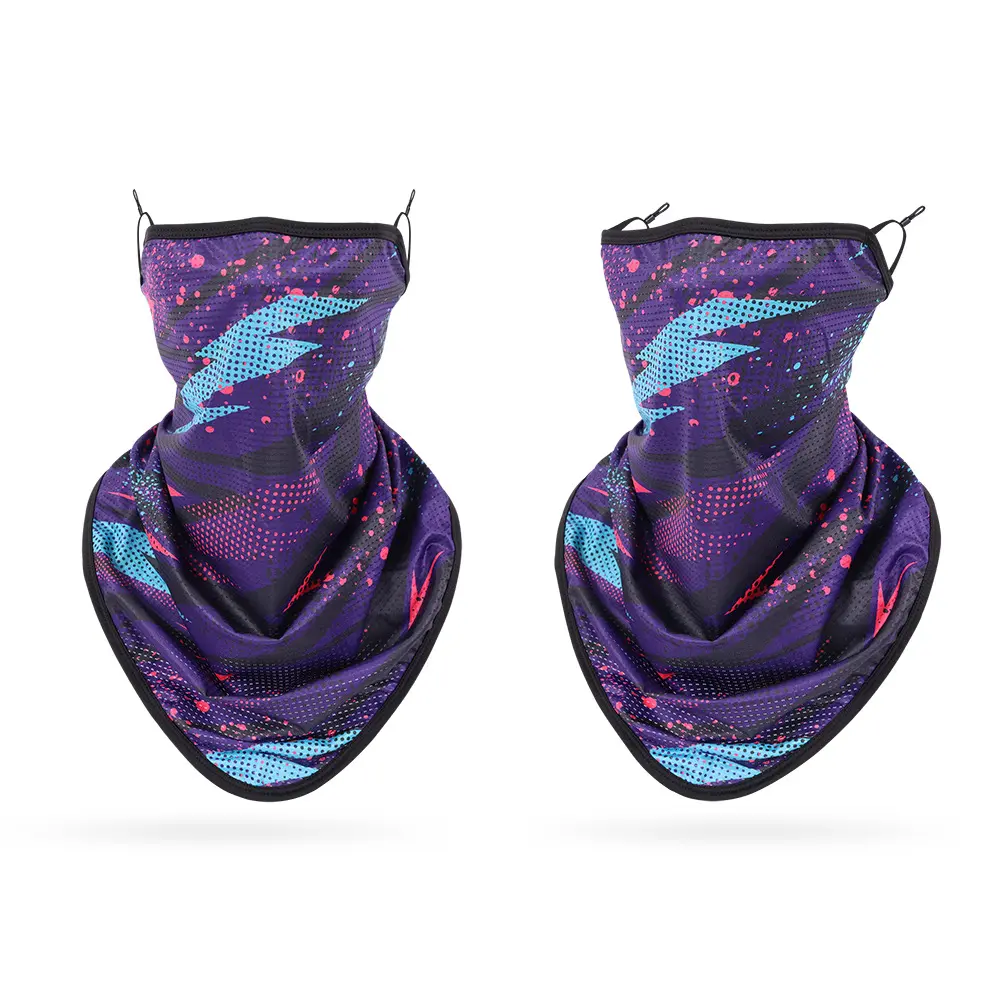 Splashing red and blue lightning