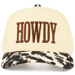 HOWDY Cow Print Trucker
