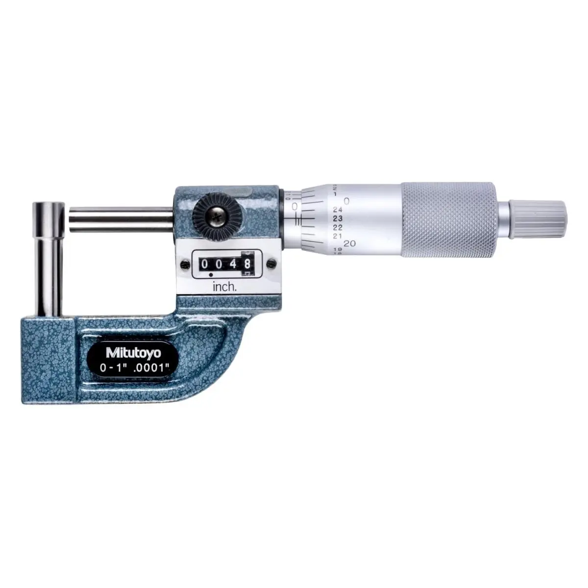 Mitutoyo 295-314 Ratchet Analog Constant Force Precision Counter Micrometer Tube, 0-1in Industrial Measuring Tool for Tubing Wall Thickness, High Craftsmanship, Everlasting Reliability, High Value