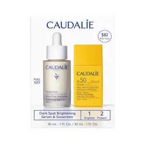 Caudalie Vinoperfect Dark Spot Brightening Serum & Sunscreen SPF 50 Set