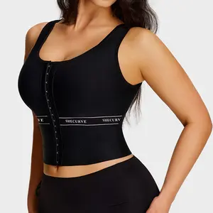 SHECURVE Sleeveless Posture Corrector Shaping Vest for Women Adjustable Back Support Tummy Control Upper Back Straightener Hunchback Relief Daily Wear