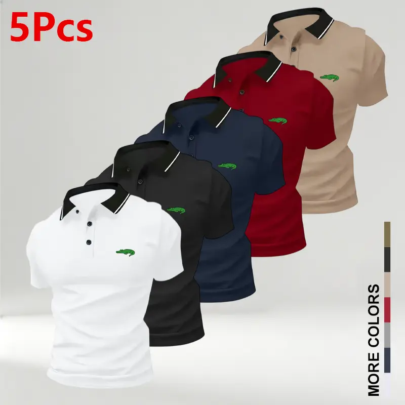 White + Black + Dark Blue + Red + Khaki