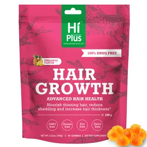 HiPlus Hair Growth Accelerator – Beauty Vitamin Healthcare–For Thicker,Nourishes Thinning&Loss,With Proprietary Collagen Complex, Biotin, Clinically Proven for Visibly Thicker Hair and Scalp Coverage,creatine men,creatine monohydrate,soursop bitters