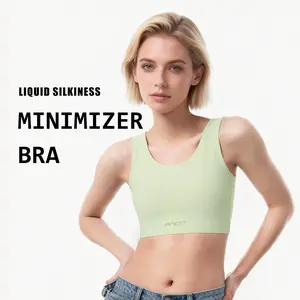 Comfortable Breathable Sports Bra with Flattening Effect Hypoallergenic Lining Yoga Gym Activewear Yoga Clothes