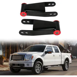 2-3 inch Rear Drop Lowering Leveling Shackles Compatible with Ford F150 2004-2014 2WD 4WD Adjustable