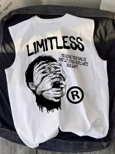 Limitless Graphic Tank Top - Motivational Streetwear Muscle Sleeveless Tee