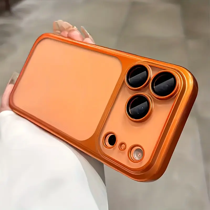 For iPhone17 Pro max 16 15 14 13 12 Pro max Plus Air phone cases ,Dull and transparent electroplated phone case,Military-grade shock-resistant and wear-resistant Plating Camera Film Protector Frosted Shockproof Camera Protection case for iphone 17 Pro Max