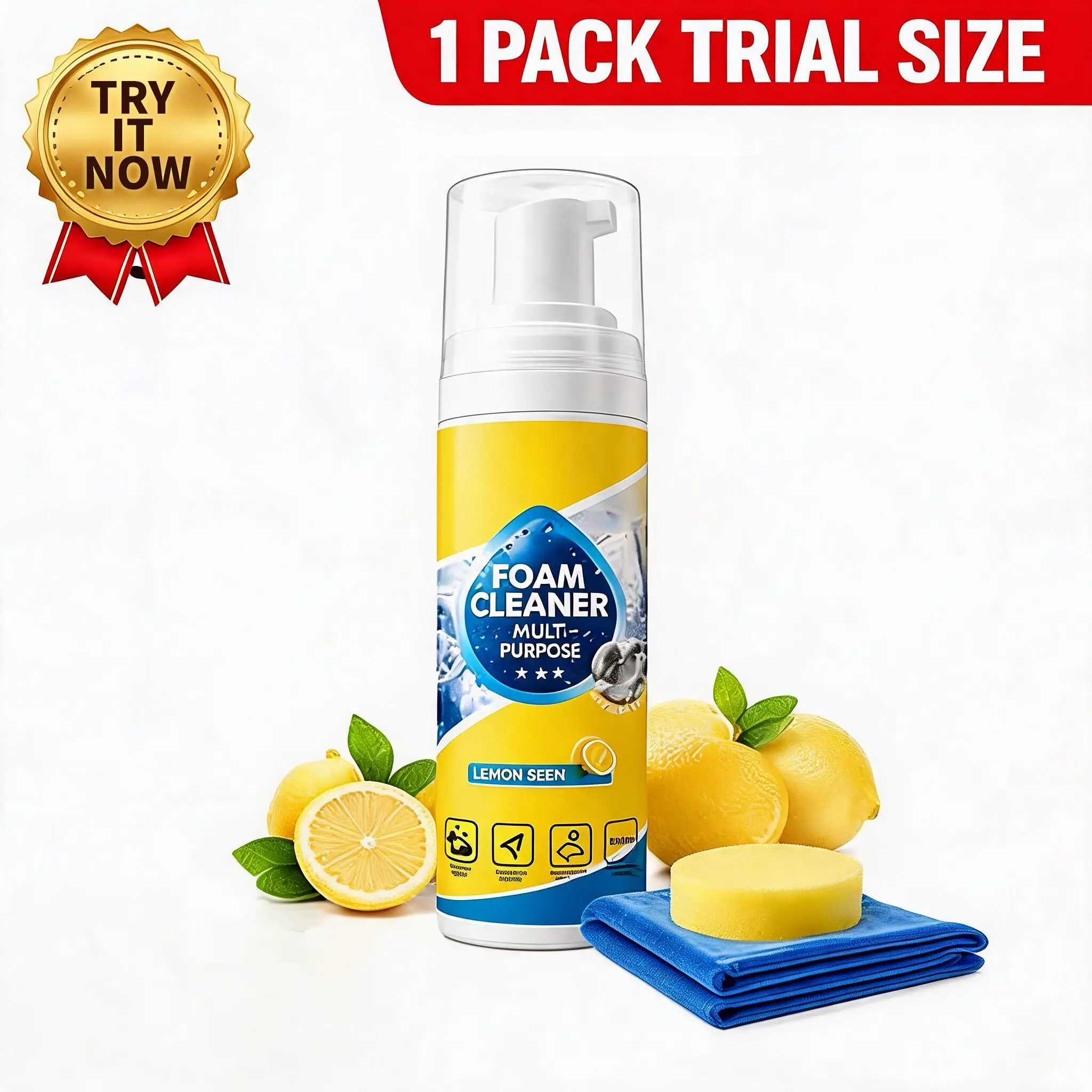 4-in-1 Multi-Enzyme Foam Cleaner, All-Purpose Deep Cleaning Spray for Car Interior, Sofa Cleaning, Kitchen Grease & Bathroom Surfaces All-Purpose Multi-Enzyme Foam Cleaner 4-in-1 multi-enzyme foam cleaner foam cleaner