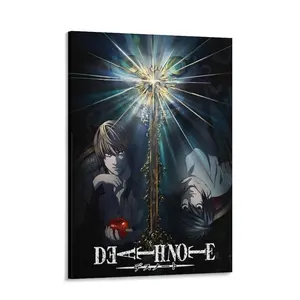 Death Note Light Yagami Anime Poster, Cool Wall Art Print, Artistic Painting for Room Decoration, Ideal Gift for Anime Fans (Home Decor Supplies)