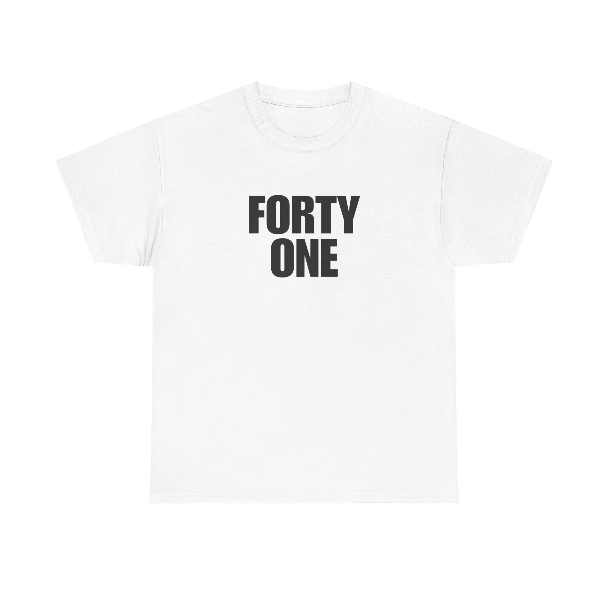 Unisex Minimalist Round Neck Short-Sleeve Sports Top - 41 Meme Funny, Easy Match Short Sleeve Tops for All Seasons Sports & Outdoor Activities, Unisex Fit