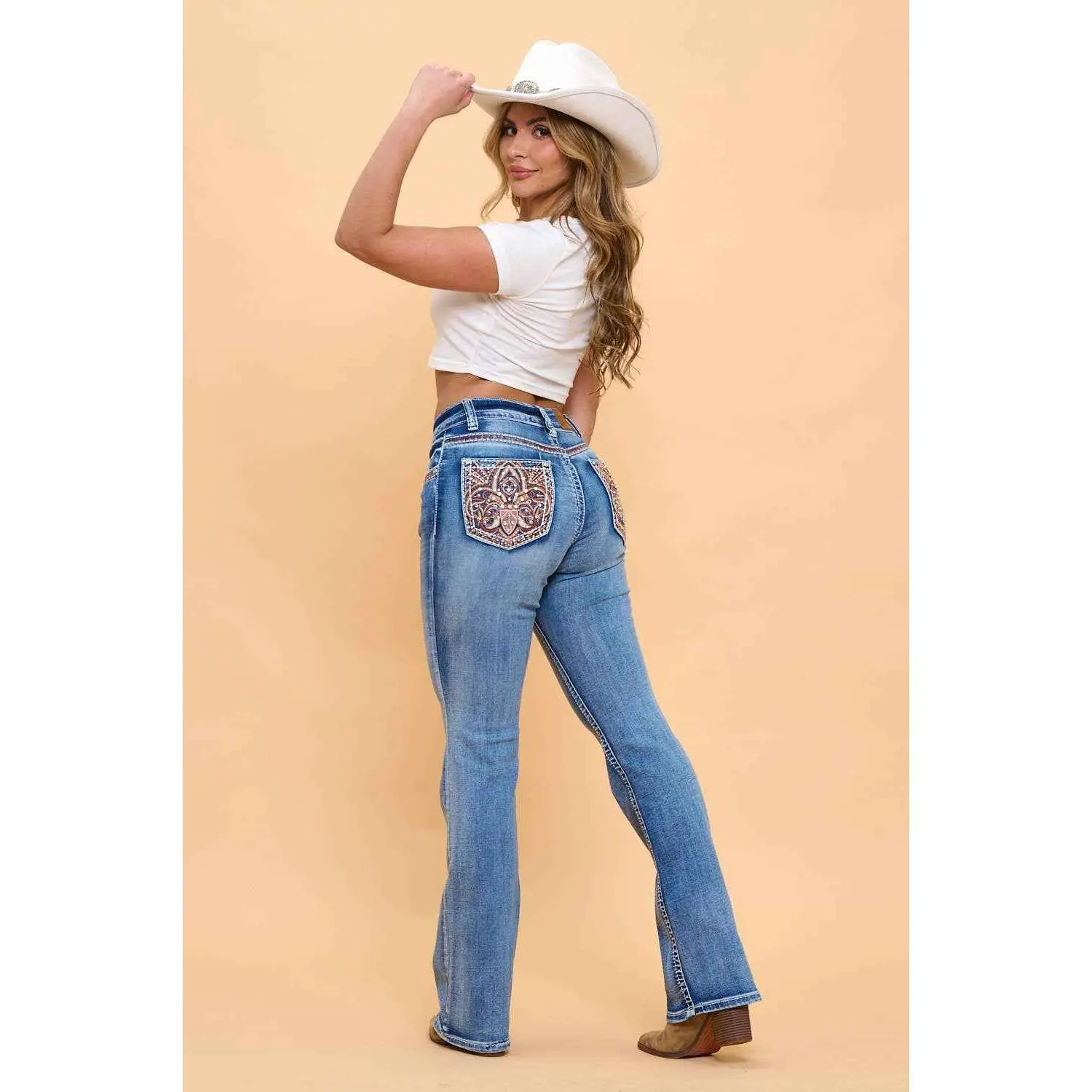 Rodeo Blessed High Waisted Bootcut Jeans