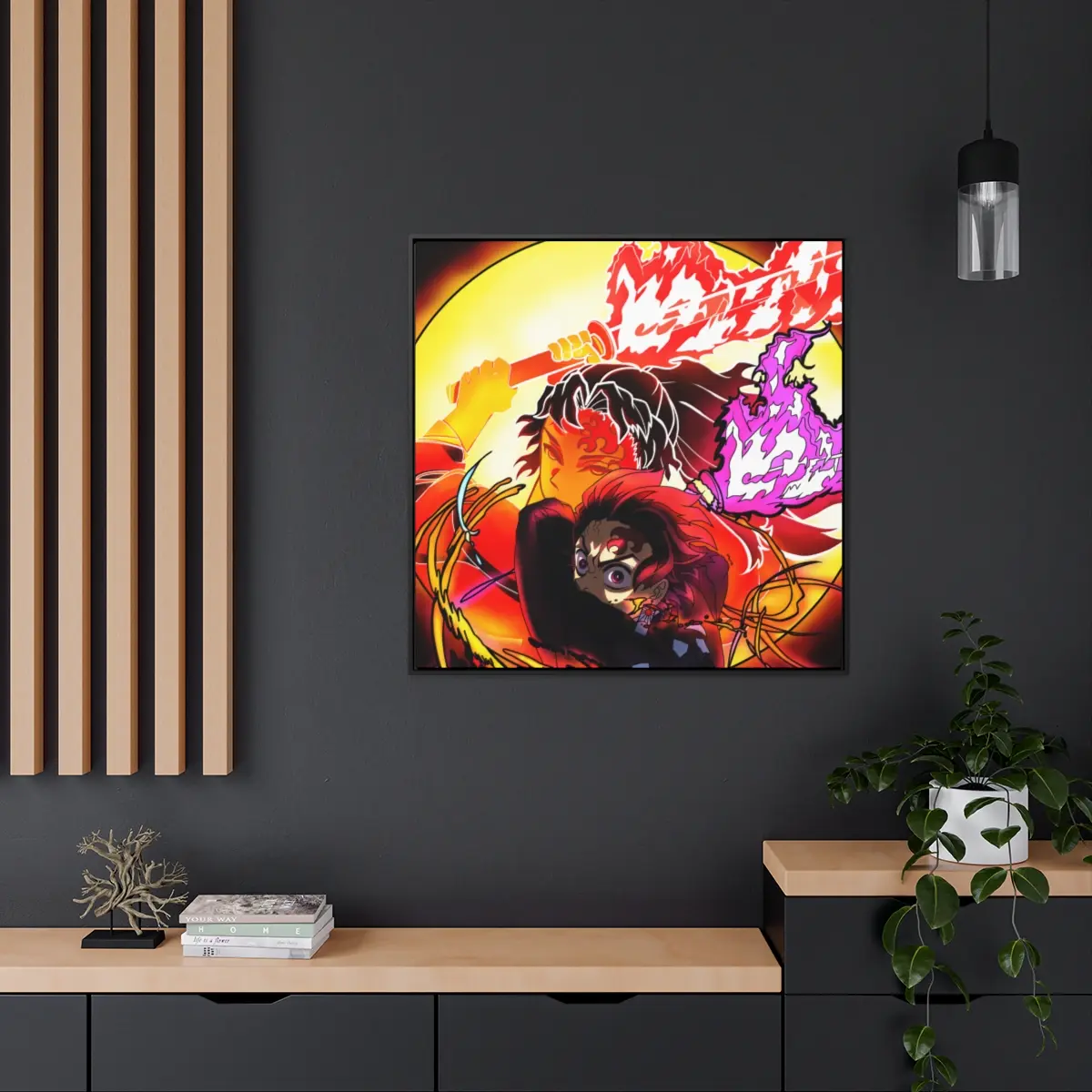 Sun Breathing Gallery Canvas Wraps, Square Frame