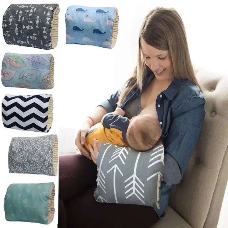 Baby Nursing Arm Pillow - soft cotton feeding support cushion