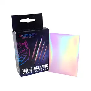 Prismatic Defender Holographic Card Sleeves - Aurora Light Pink
