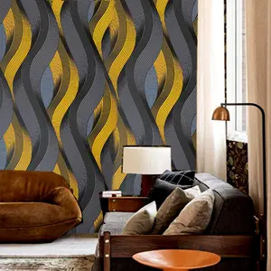 3D Striped Self-Adhesive Wallpaper, Moisture-Proof for Living Room Bedroom Dining Area Decor, Peeling Peel-And-Stick, Perfect Housewarming Gift