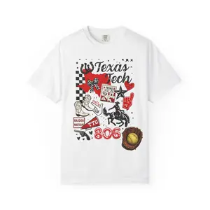 Texas Tech Collage T-Shirt — Raider Nation 806 Graphic Tee