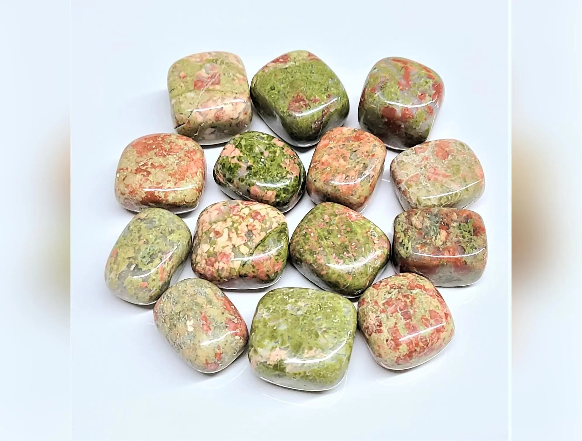 Unakite Jasper Tumbled Stone