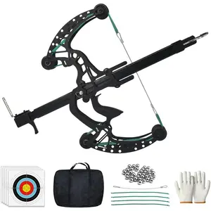 Ball Bearing Bow, Compound Bow Set That Shoots Steel Balls, Right Handed Hunting Bows for Adults, Composite Pulley Bow with Continuous Shooting