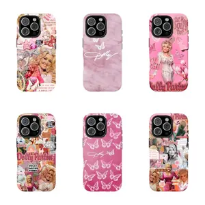 Dolly Parton Vintage princess Collage Phone Case Pink Phone Case, Cute Slim Phone Case, Tech Accessories for iPhone 17/16/15/14/13/12/11 ProMax Plus for Samsung phones,an excellent gift for friend or fans.