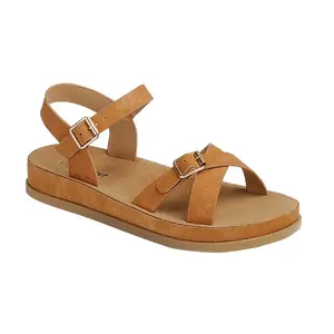 Rayna - Women’s Platform Flat Sandals, Adjustable Straps & Cushioned Footbed, Ideal for Casual Outfit Elevation