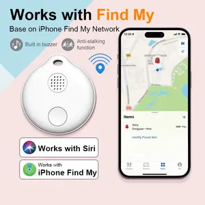 Smart tracker (without GPS), compatible with Google Find My Device APP, anti-loss locator, Wireless positioning tracker, mini tag for precise positioning, compatible with Apple "Find My" (iOS), tracker for keys, luggage, backpacks, pets