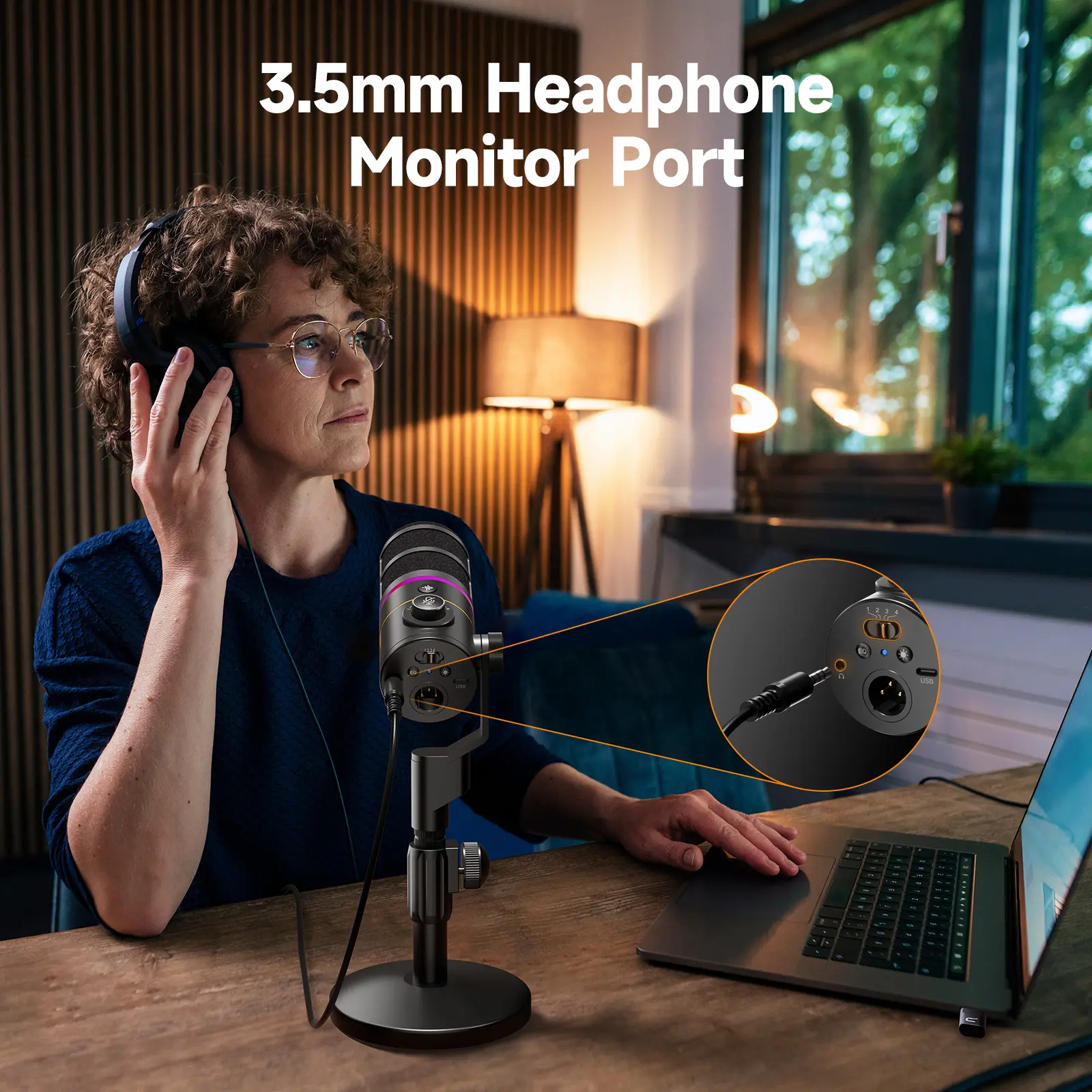 COMICA EJoy D10 PRO RGB Dynamic Wireless Gaming Microphone | XLR