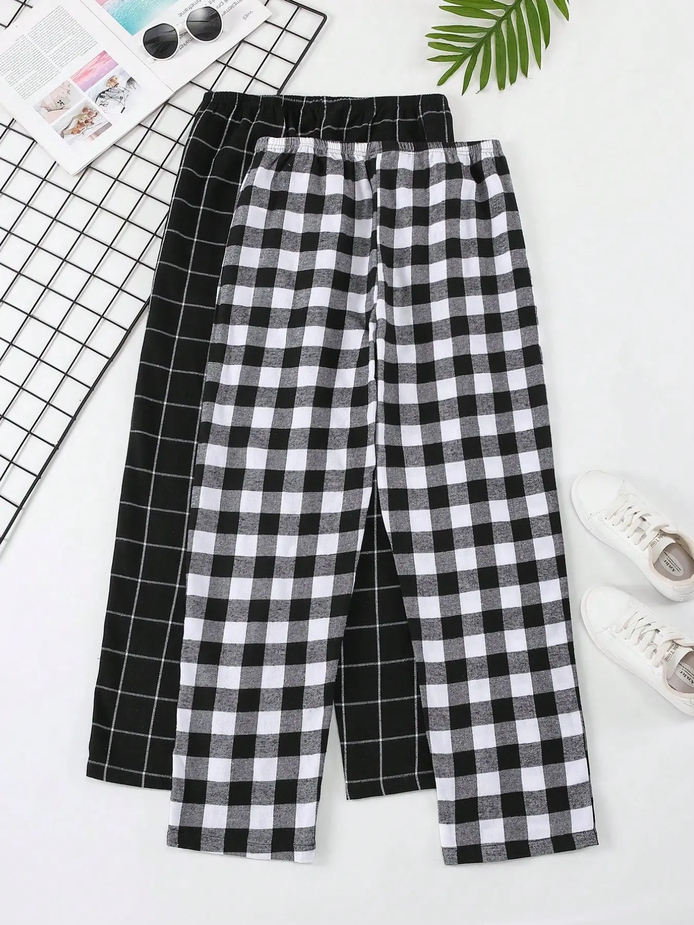 Men's Thick Casual Plaid Trousers for Home and Everyday Wear, Stylish and Comfortable for Autumn Winter, Suitable for All Seasons, Chic Casual Trousers