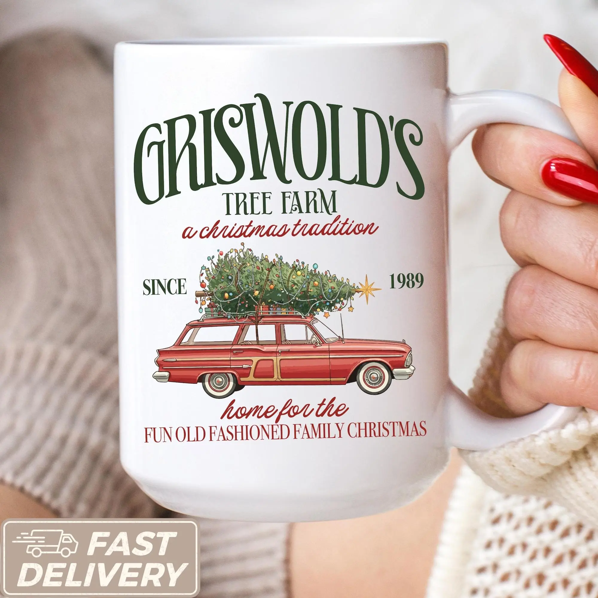 [Sale Up To 50%] Griswold Christmas Tree Farm Mugs Merry Christmas Mug Christmas Vacation Coffee Cups Family Christmas Gifts Christmas Movie Coffee Mugs Gift