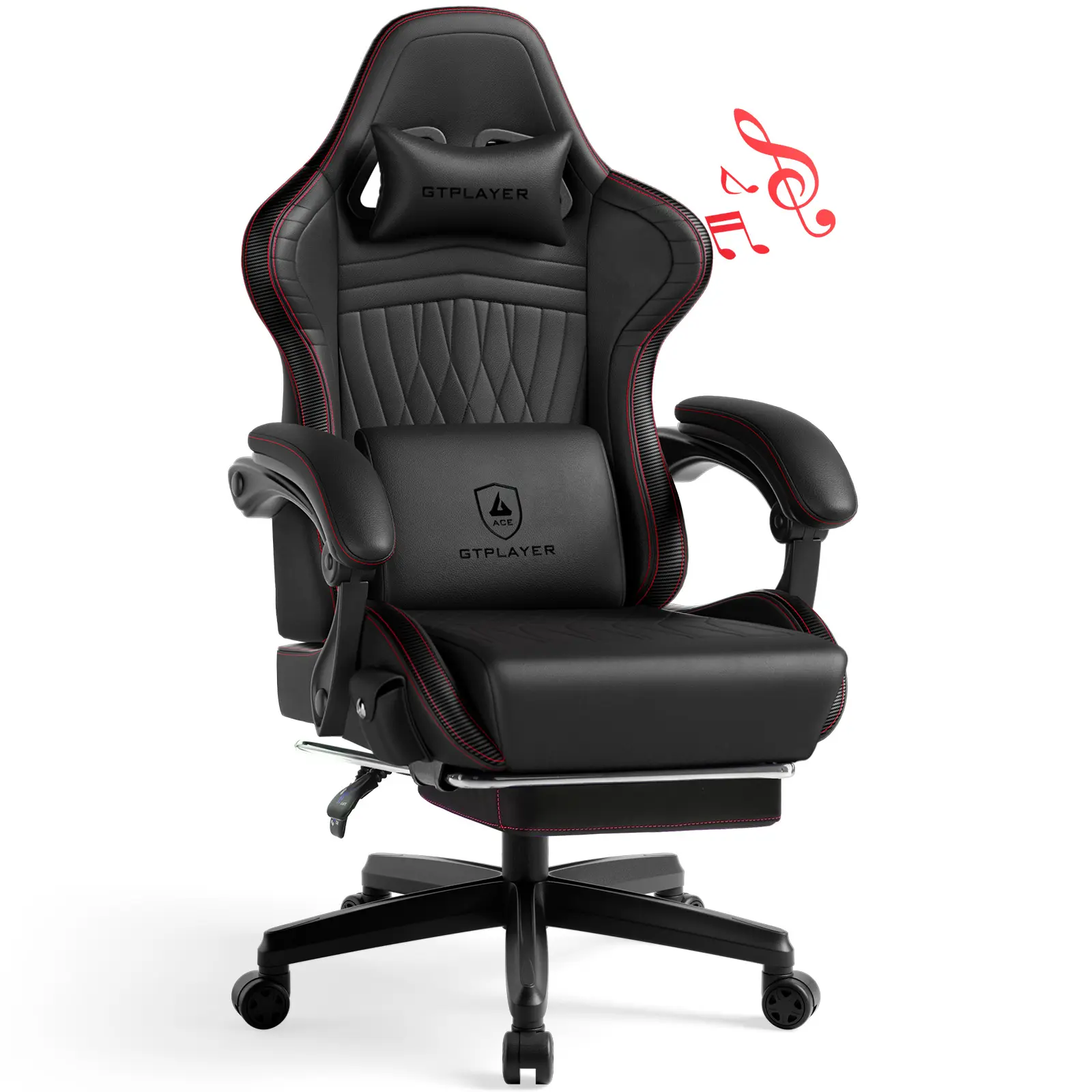 Linkage Armrest Musical Chair-RED