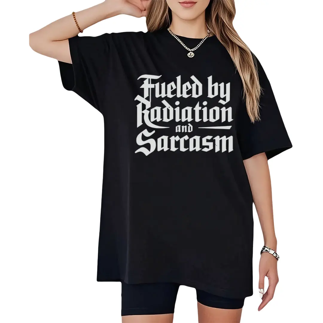 Fueled By Radiation Sarcasm T-Shirt, Funny Chemo Shirt, Cancer Warrior Shirt, Cancer Survivor Gift, Funny Cancer Shirt, Unisex