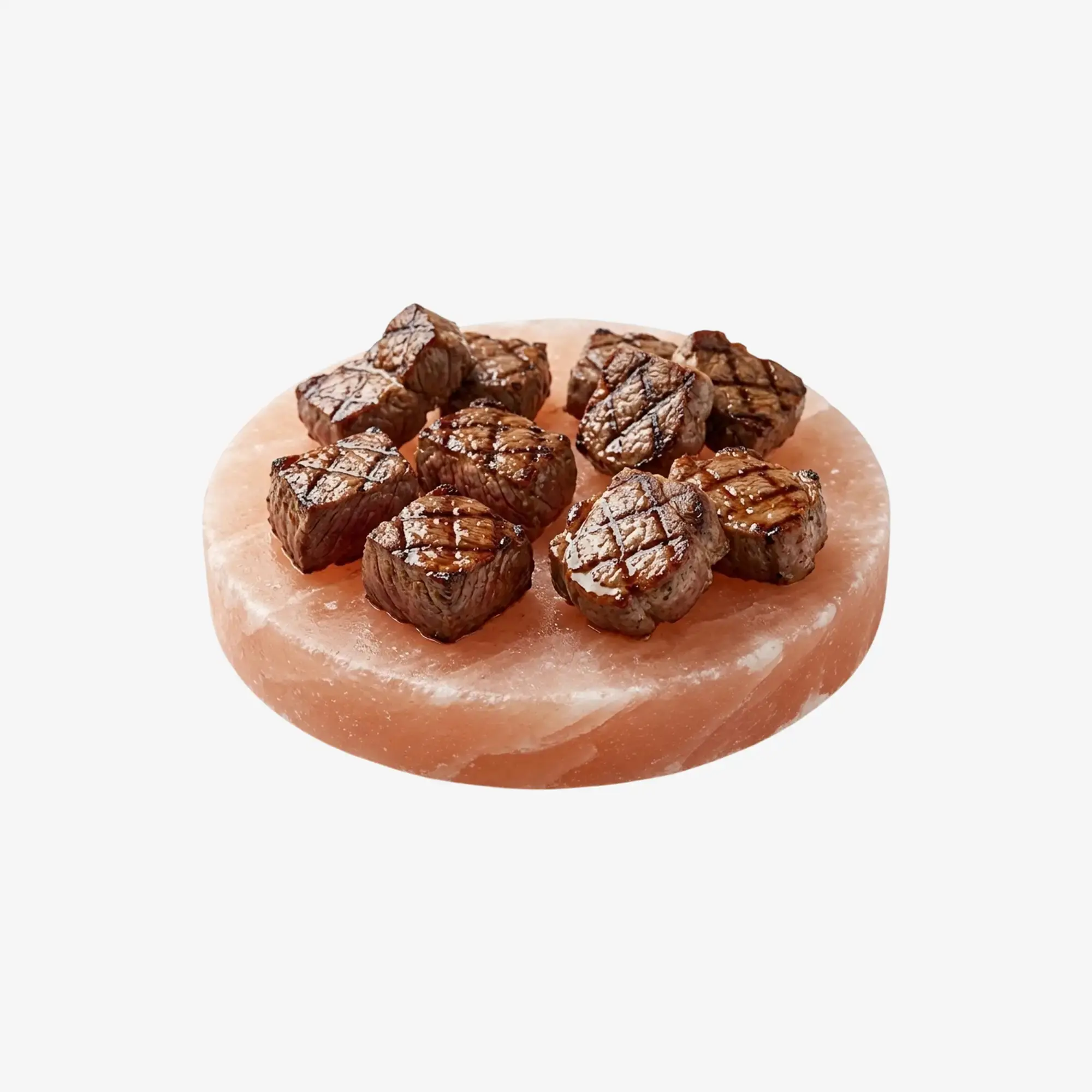 Himalayan Pink Salt Cooking Block, 8-Inch Round Salt Grill for BBQ, Grilling, Cooking & Serving
