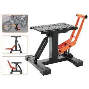 VEVOR Dirt Bike Lift Stand, Motorcycle Jack Lift Stand 440 lbs Capacity and Hydraulic Lift Operation, Adjustable Height Hoist Table, for Dirt Pit Bike Repair, Maintenance, Dirt Bike AccessoriesVEVOR Super Brand Day